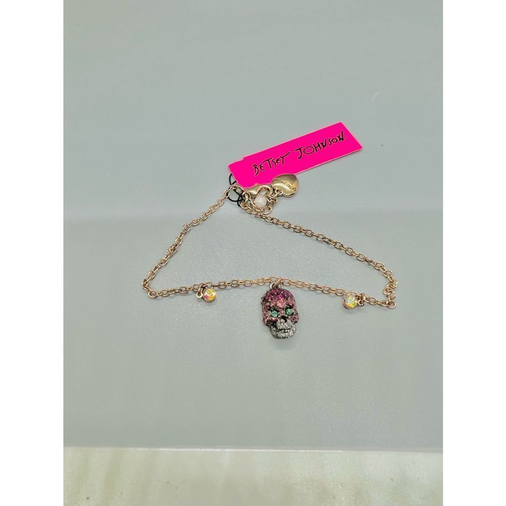 COPY - Vintage 2017 Betsey Johnson Skull Rhinestone Bracelet